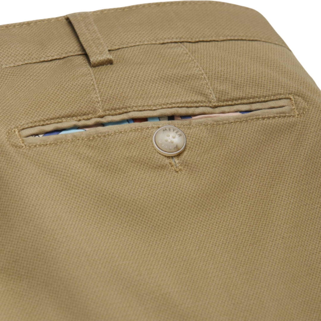 Meyer Micro Print Chino | Caramel