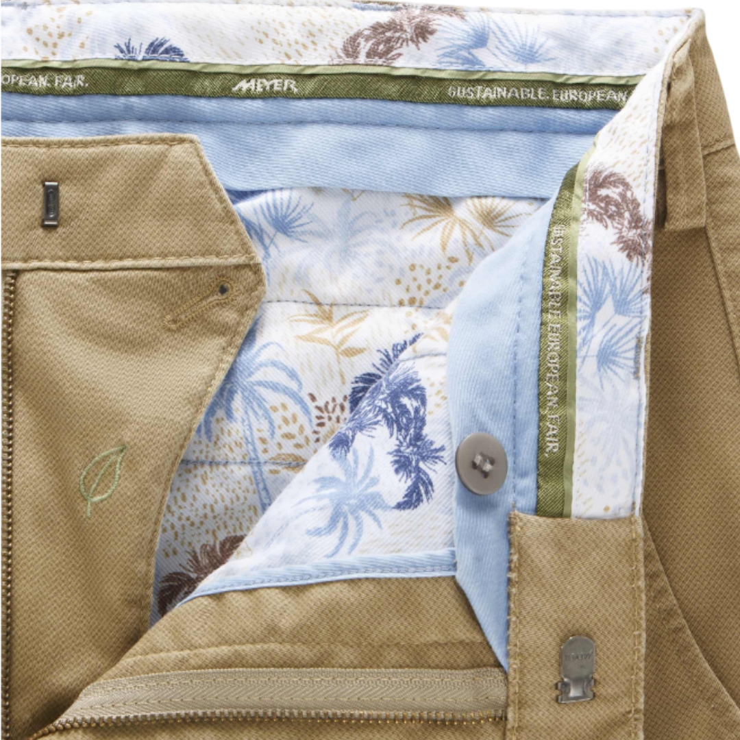 Meyer Micro Print Chino | Caramel