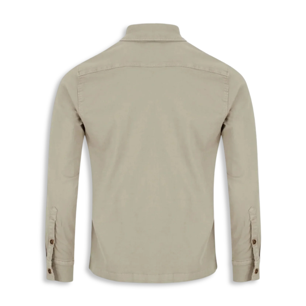 6th Sense Twill Overshirt | Dark Khaki