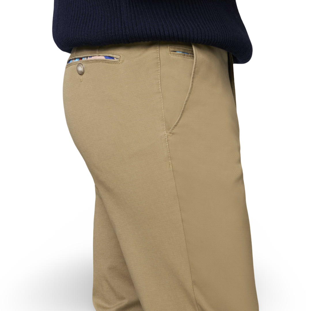 Meyer Micro Print Chino | Caramel