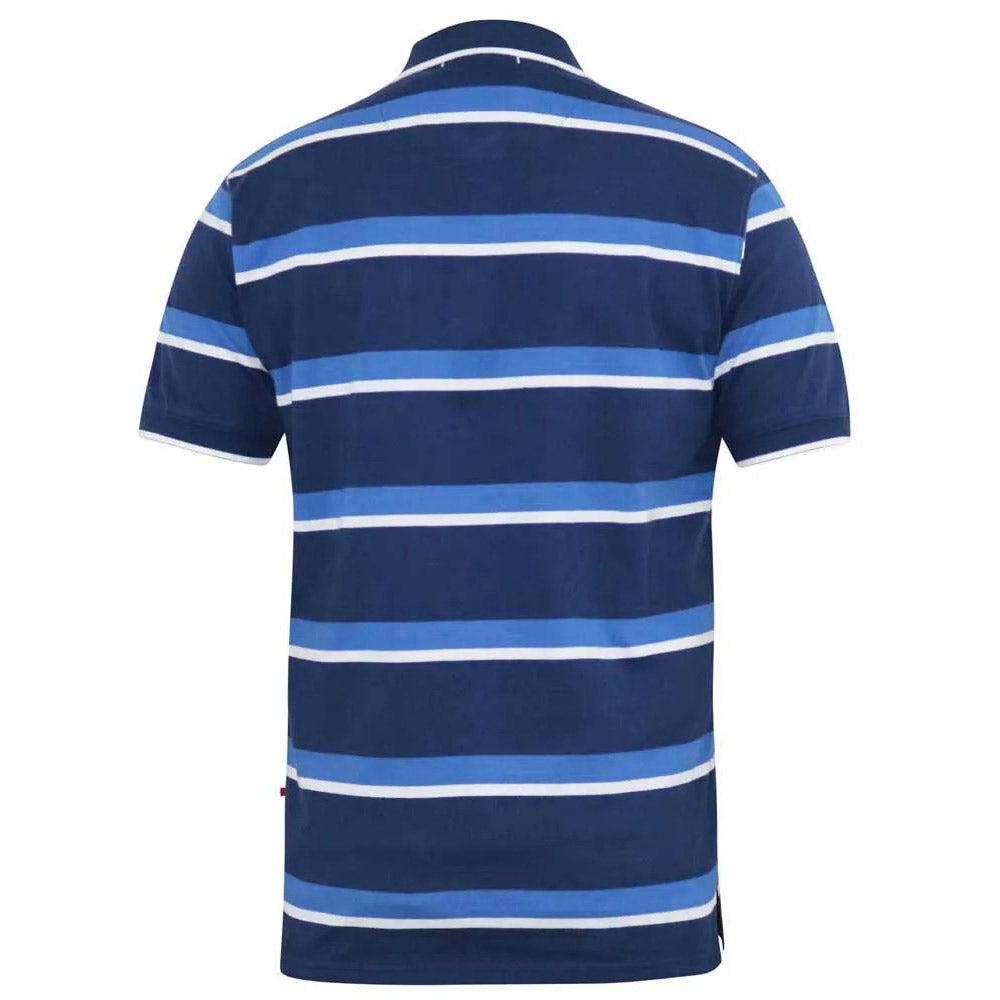 D555 Jersey Polo Shirt | Hobson Navy Stripe