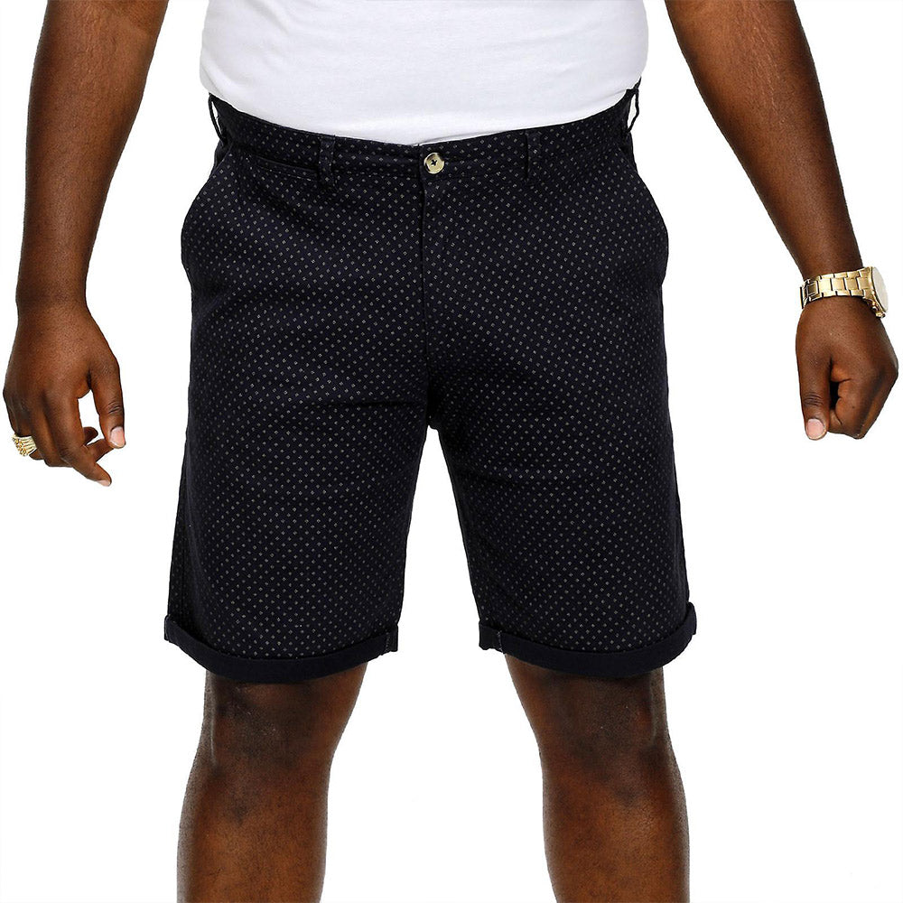 D555 Stretch Chino Shorts | Dudley Navy