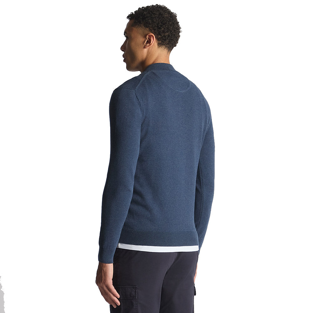 Remus Uomo Half Zip Knitwear | Blue