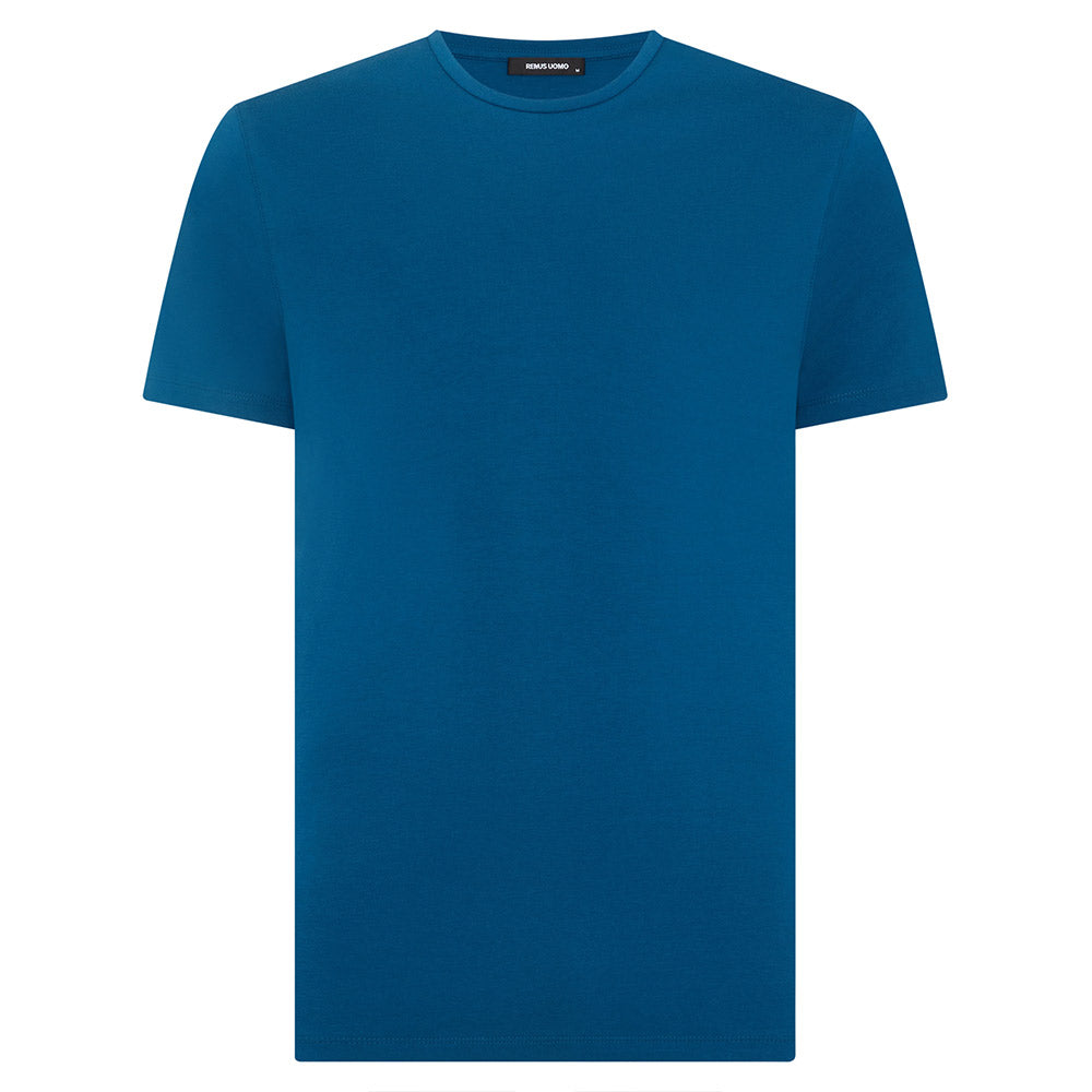 Remus Uomo Stretch Cotton Tee | Teal