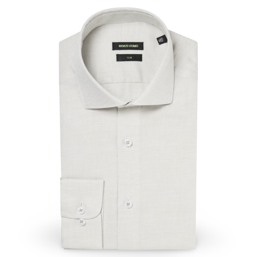 Remus Uomo Cotton Shirt | Light Green