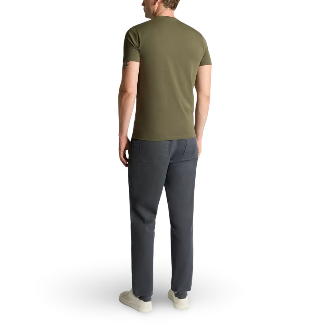 Remus Uomo Stretch Cotton Tee | Khaki