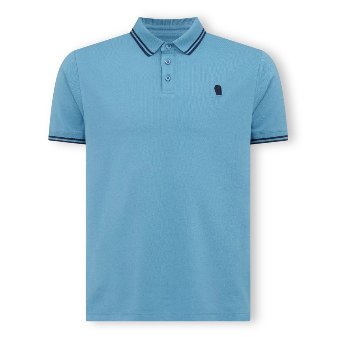Remus Uomo Stretch Polo Shirt | Sky Blue
