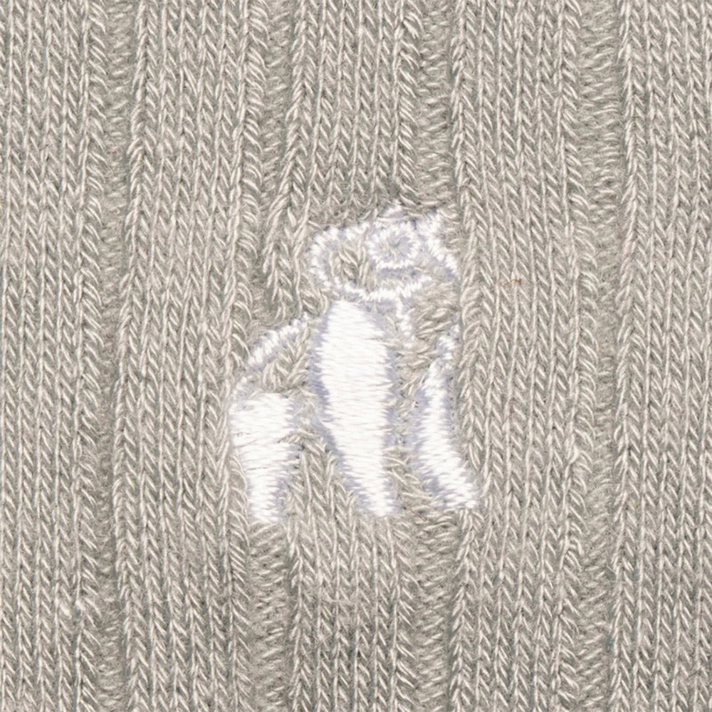 Swole Panda Bamboo Socks | Light Grey