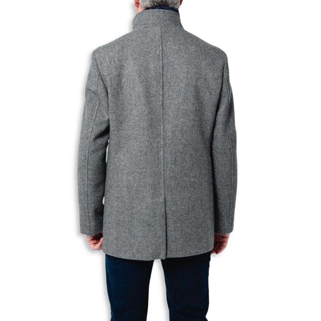 Tommy Bowe Tailoring Wool-blend Overcoat | Weston Grey Marl