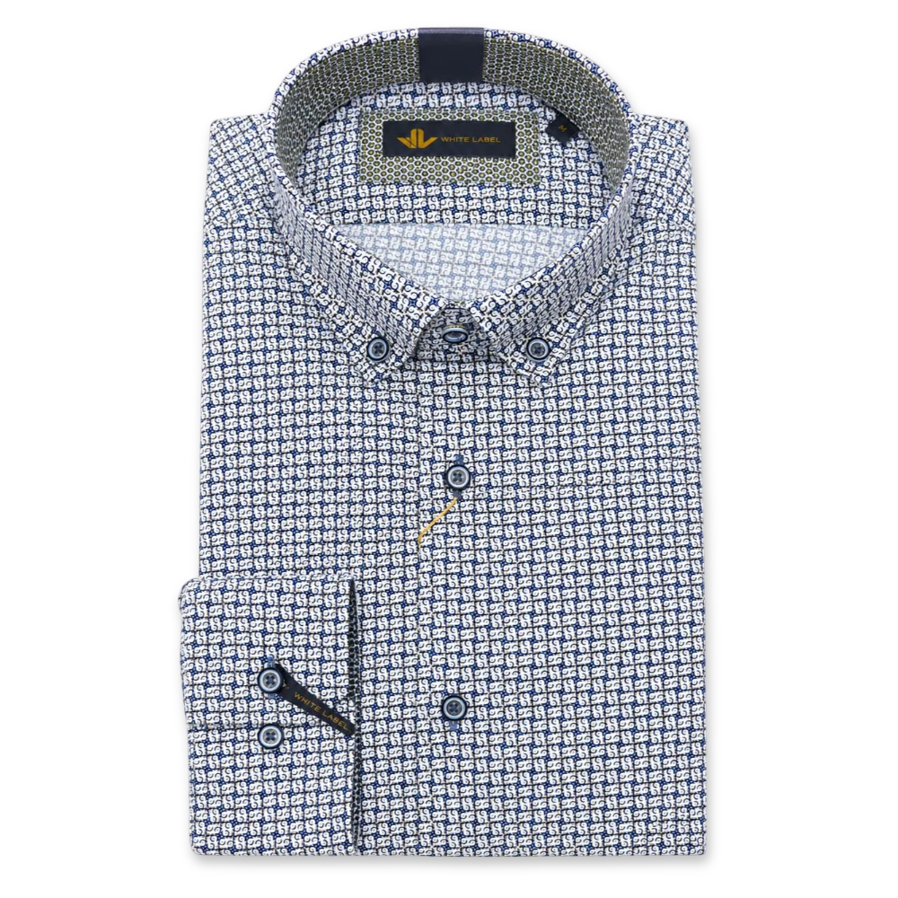 White Label Printed Shirt | 82215 Blue
