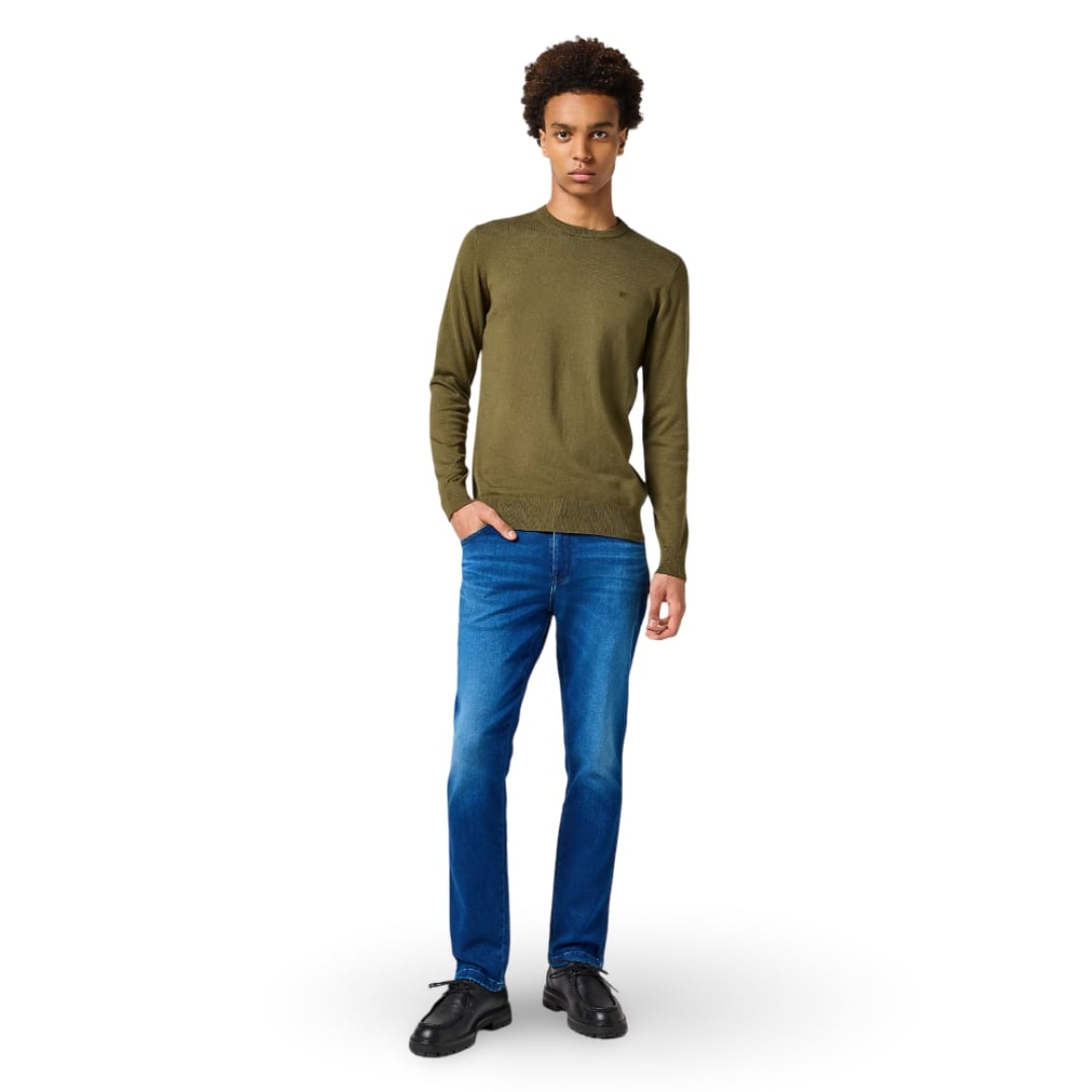 Wrangler Texas Slim Stretch Jeans | Blue Jam