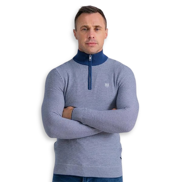 XV Kings Tommy Bowe Half-Zip | Tullow Petrol Blue