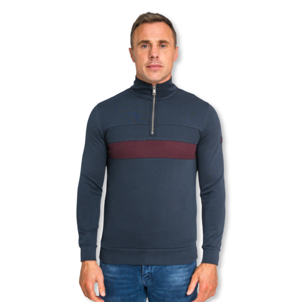 XV Kings Tommy Bowe Half Zip | Anthem Deep Ocean