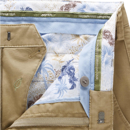 Meyer Micro Print Chino | Caramel