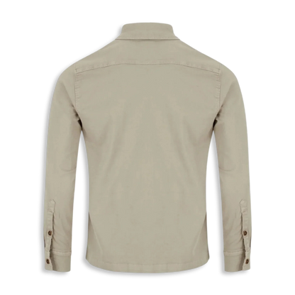 6th Sense Twill Overshirt | Dark Khaki