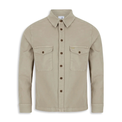 6th Sense Twill Overshirt | Dark Khaki