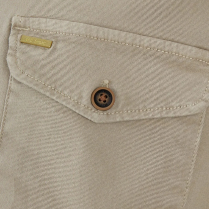6th Sense Twill Overshirt | Dark Khaki