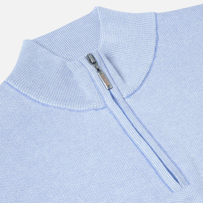 Benetti Quarter Zip Knitwear | Gale Sky