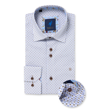 Benetti Casual Shirt | London Coffee