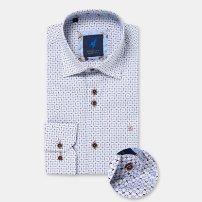 Benetti Casual Shirt | London Coffee