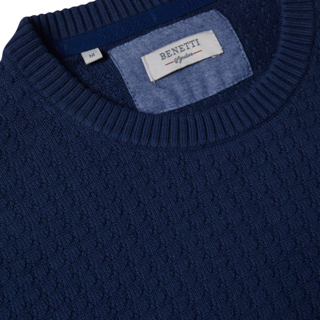 Benetti Crew Knit | Ellis Indigo