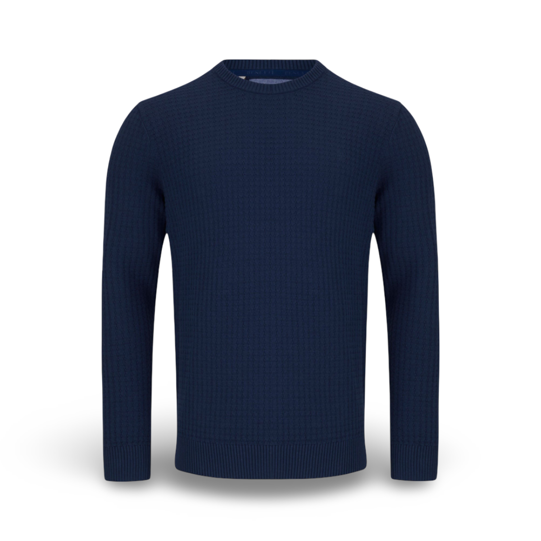 Benetti Crew Knit | Ellis Indigo