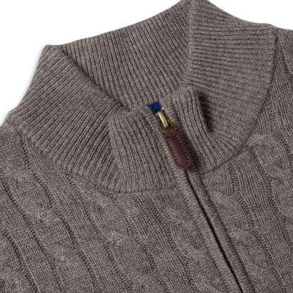 Benetti Half-Zip Knit | Grant Brown