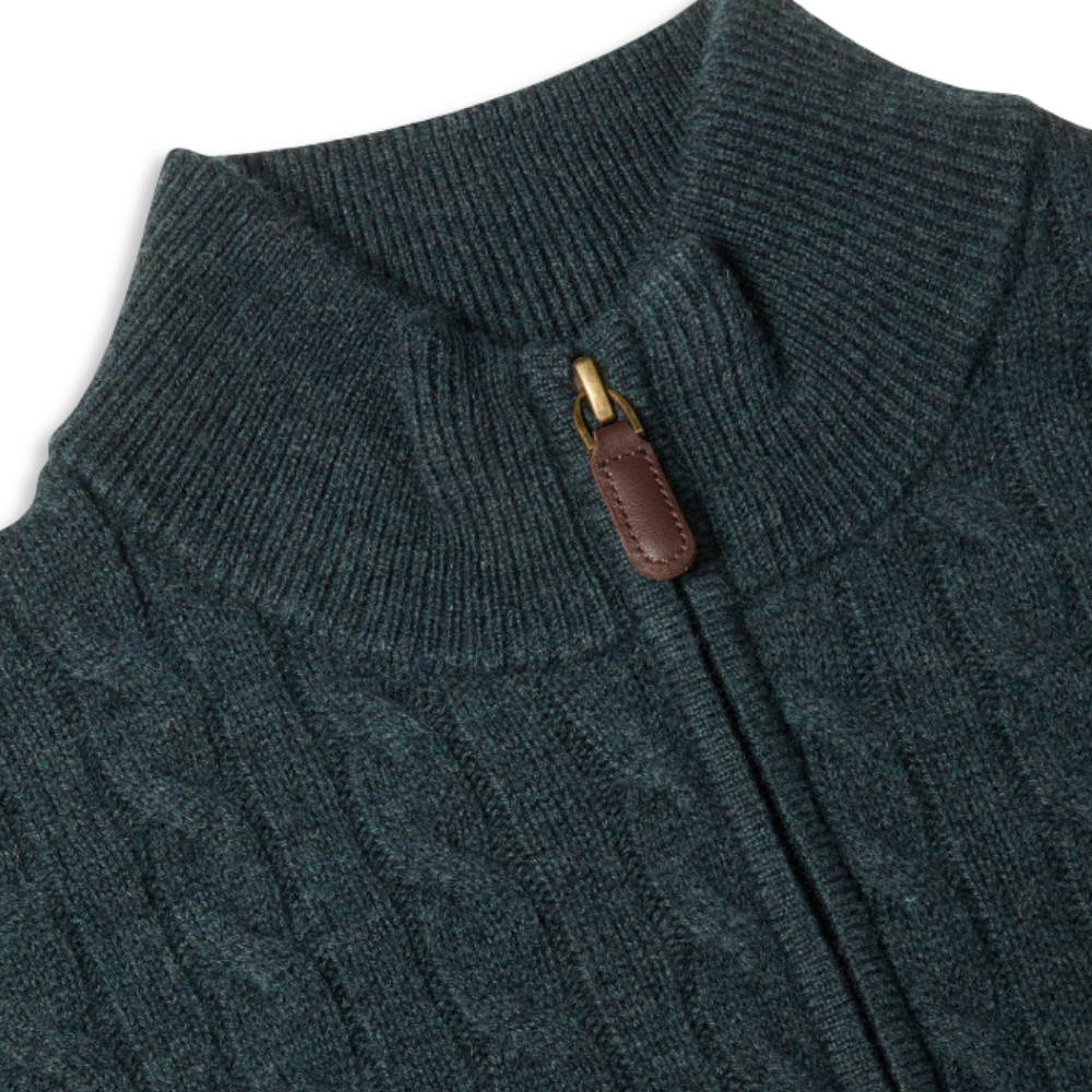 Benetti Half-Zip Knit | Grant Teal