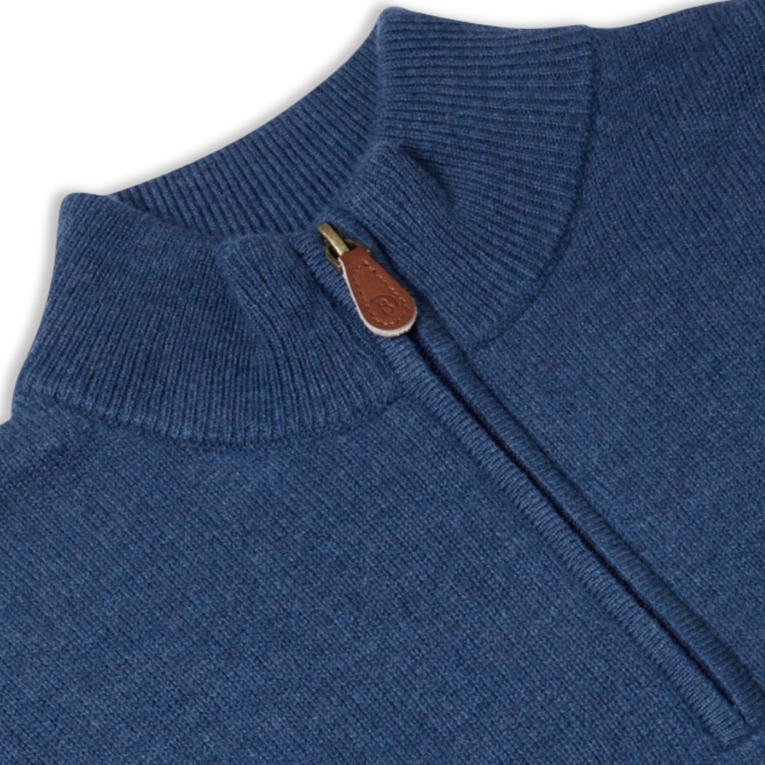 Benetti Half-Zip Knitwear | Dawson Blue