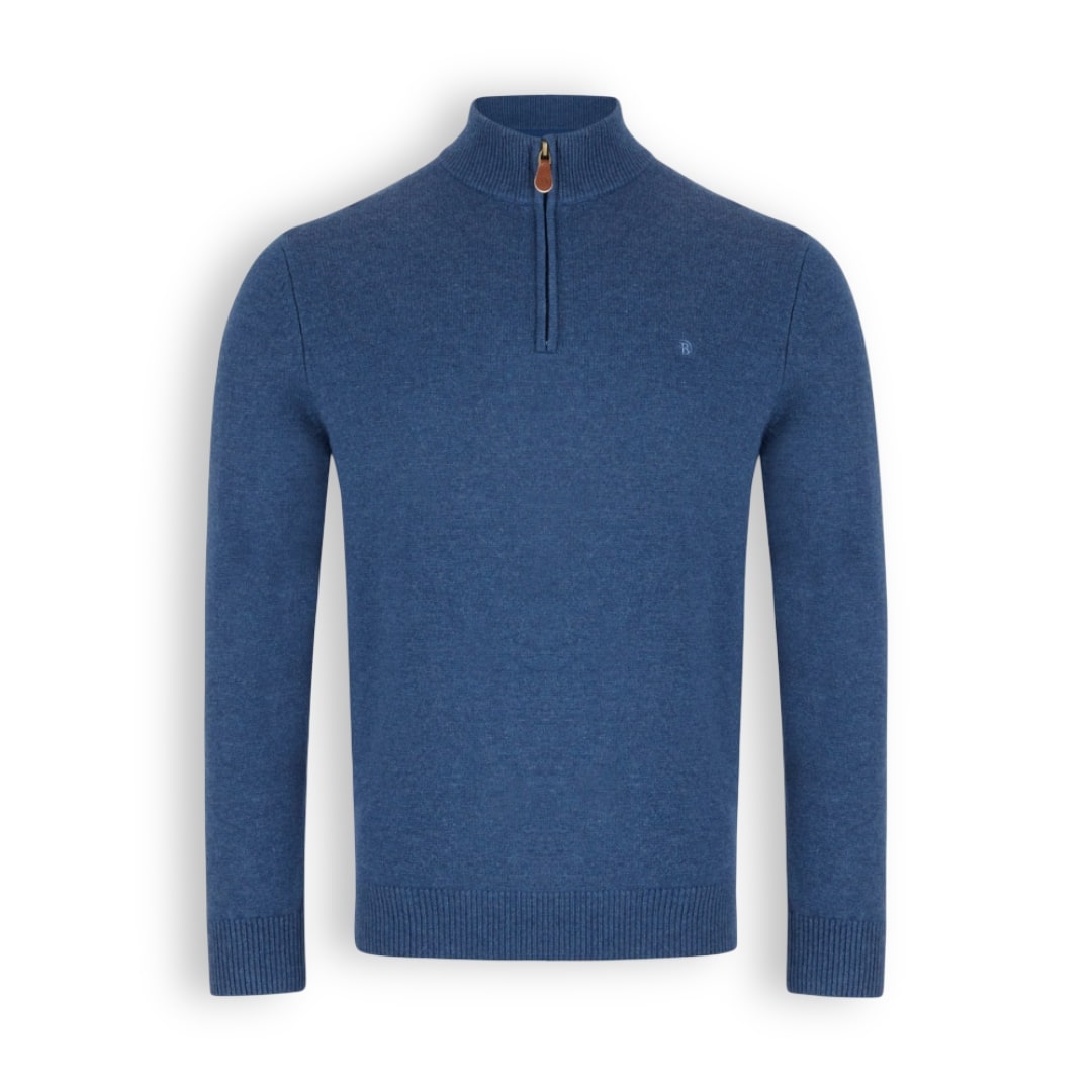Benetti Half-Zip Knitwear | Dawson Blue