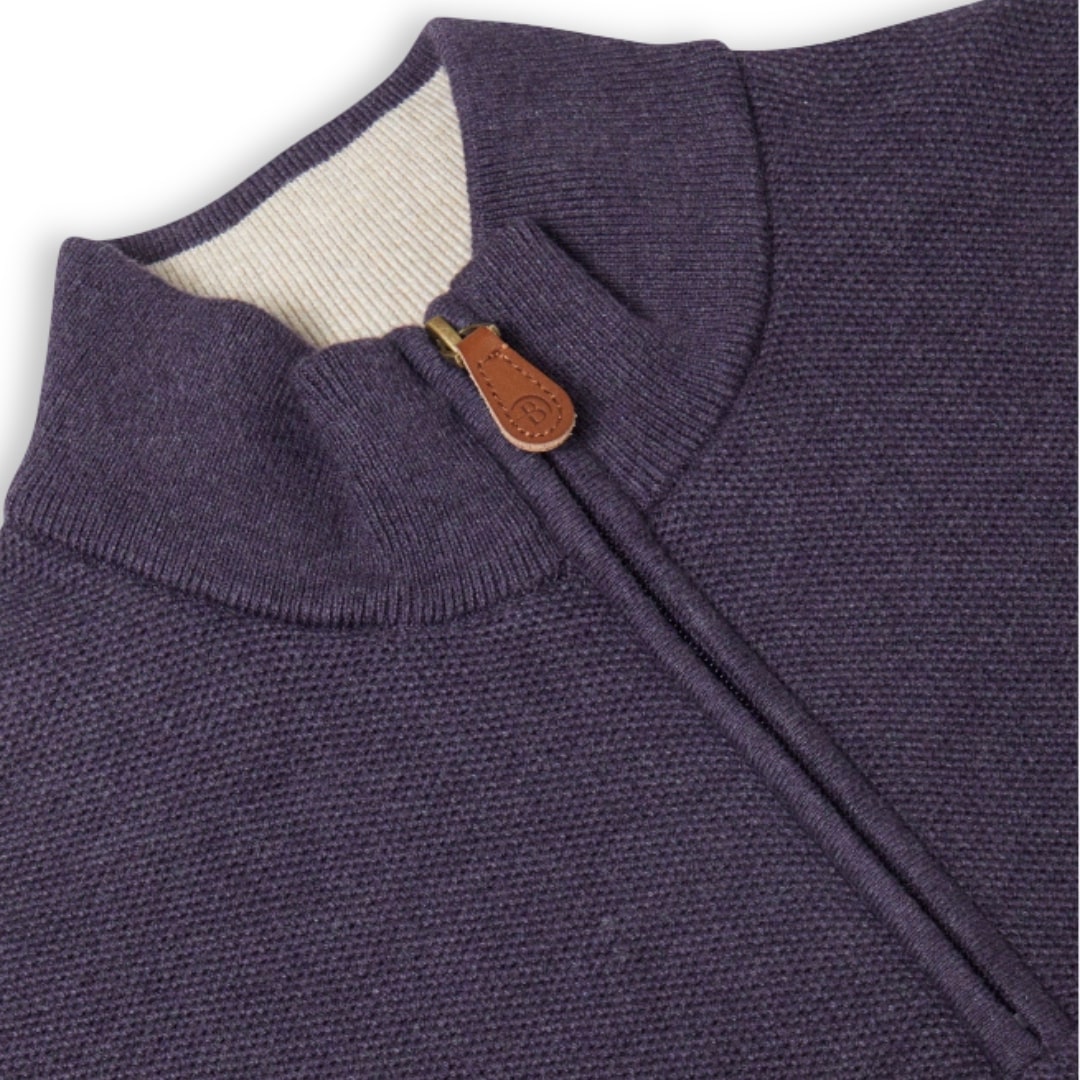 Benetti Half-Zip Knitwear | Dawson Grape