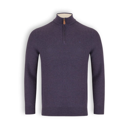 Benetti Half-Zip Knitwear | Dawson Grape