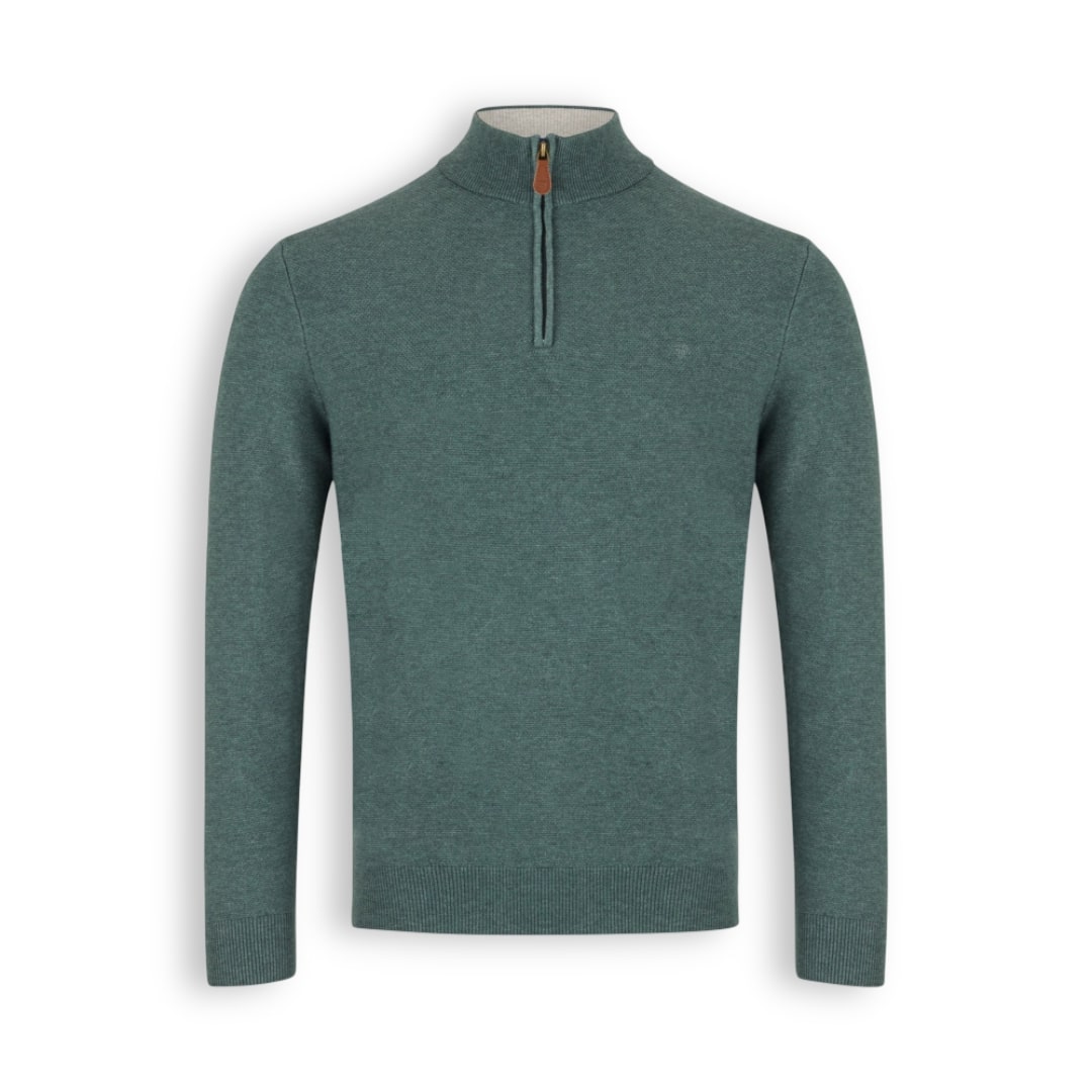 Benetti Half-Zip Knitwear | Quinn Sage