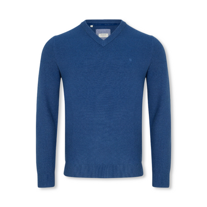 Benetti V-Neck Knit | Quinn Indigo