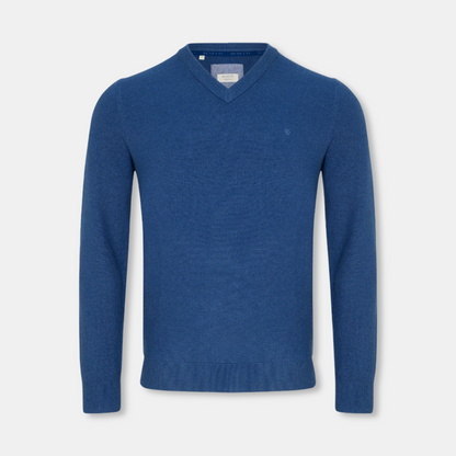 Benetti V-Neck Knit | Quinn Indigo
