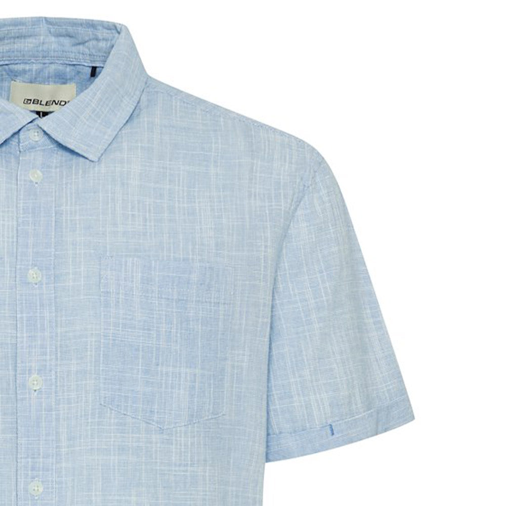Blend Short Sleeve Shirt - Light Blue