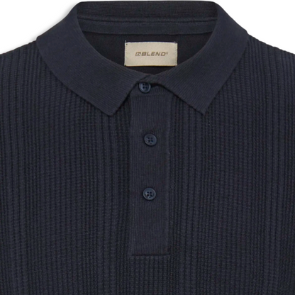 Blend Knitted Polo | Navy