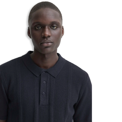 Blend Knitted Polo | Navy