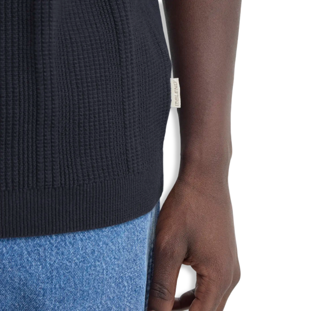 Blend Knitted Polo | Navy