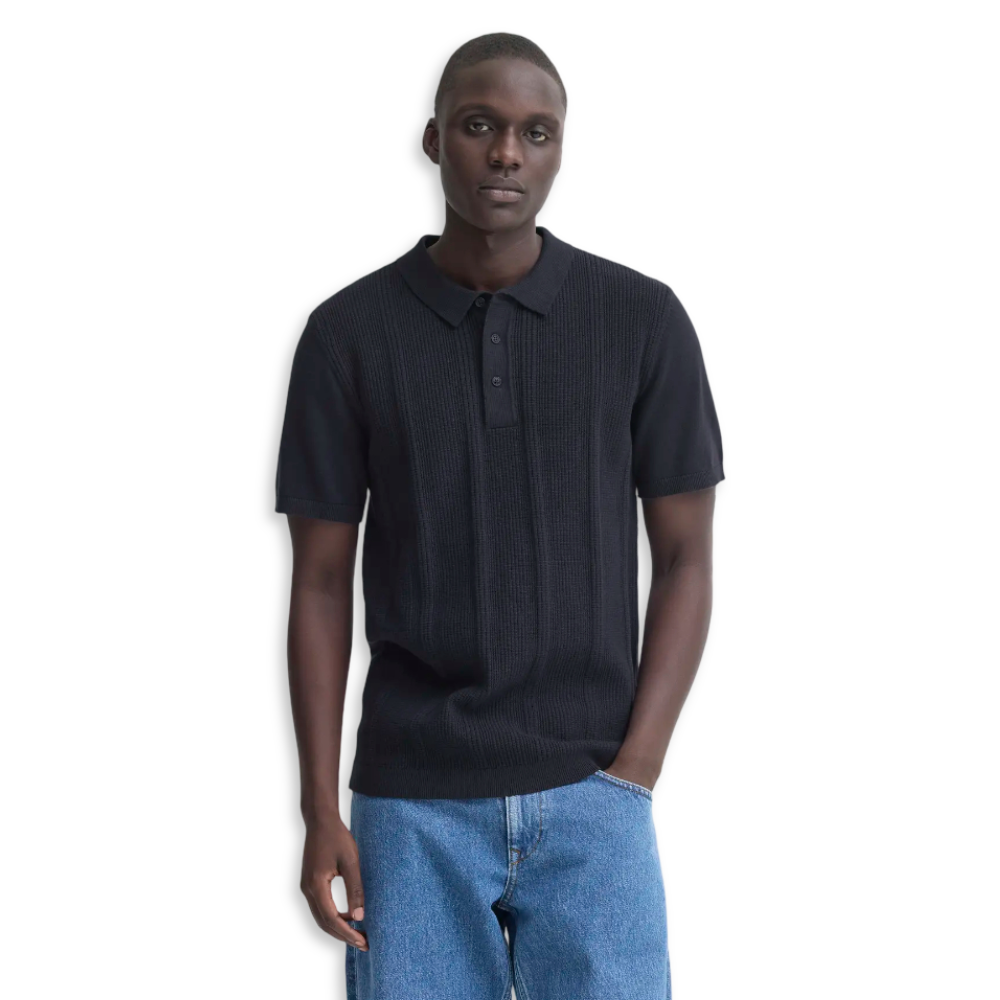 Blend Knitted Polo | Navy