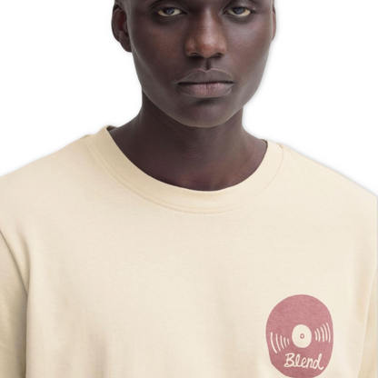 Blend Print Tee | BHSun Beige