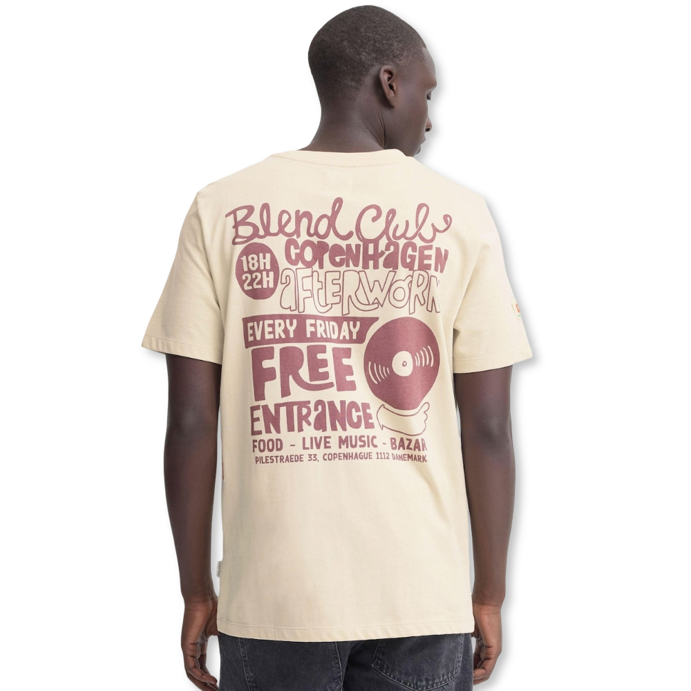 Blend Print Tee | BHSun Beige
