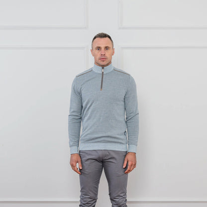 Bowe Tailoring Half-Zip | Cowper Sky Haze