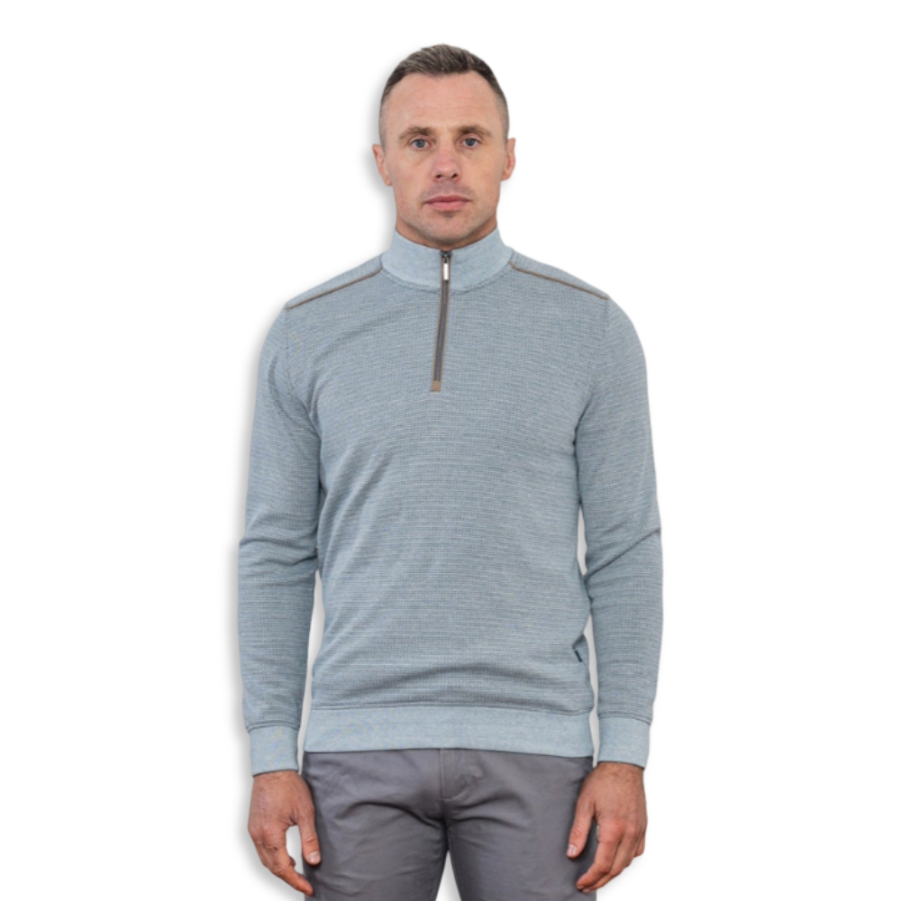 Bowe Tailoring Half-Zip | Cowper Sky Haze