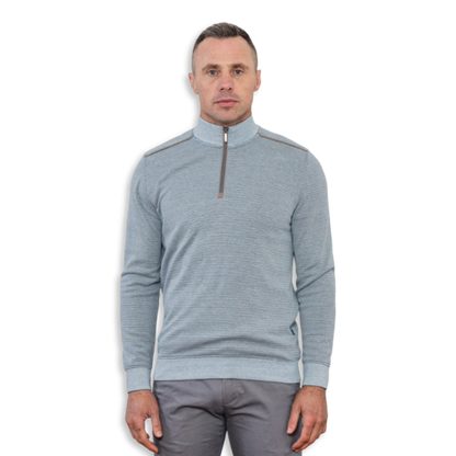 Bowe Tailoring Half-Zip | Cowper Sky Haze