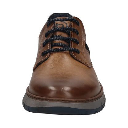 Bugatti Lace Up Wide Fit Casual Shoe | Quebec Cognac