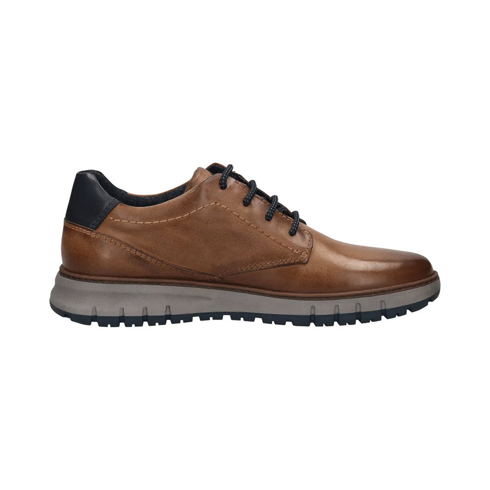 Bugatti Lace Up Wide Fit Casual Shoe | Quebec Cognac
