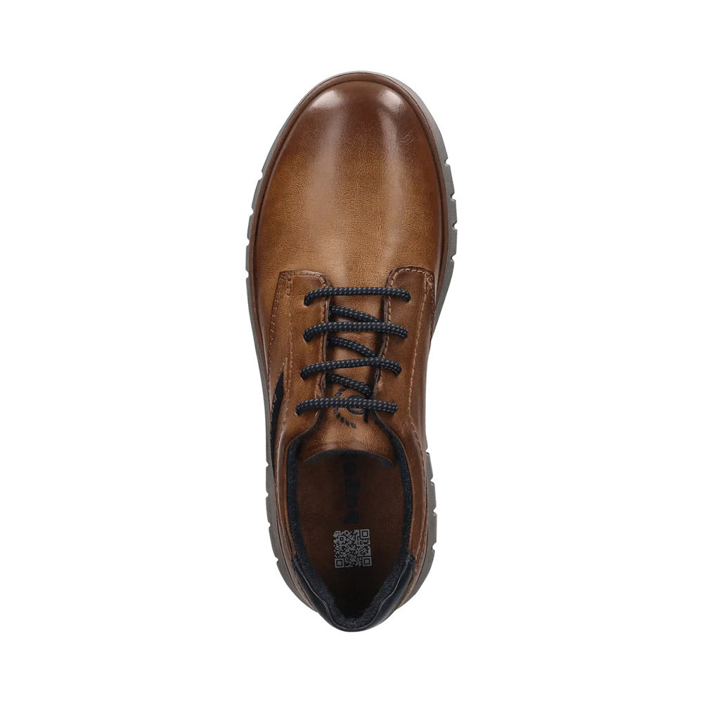 Bugatti Lace Up Wide Fit Casual Shoe | Quebec Cognac