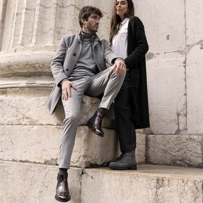 Bugatti Slip On Chelsea Boot | Bonifacio Mid Brown