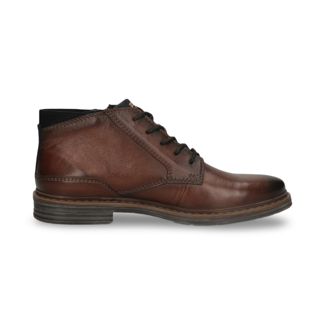 Bugatti Lace Boot with Zip | Chennai Dark Brown